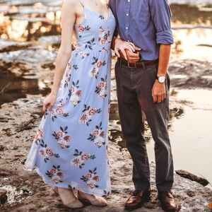 Lavender max dress with Lace back